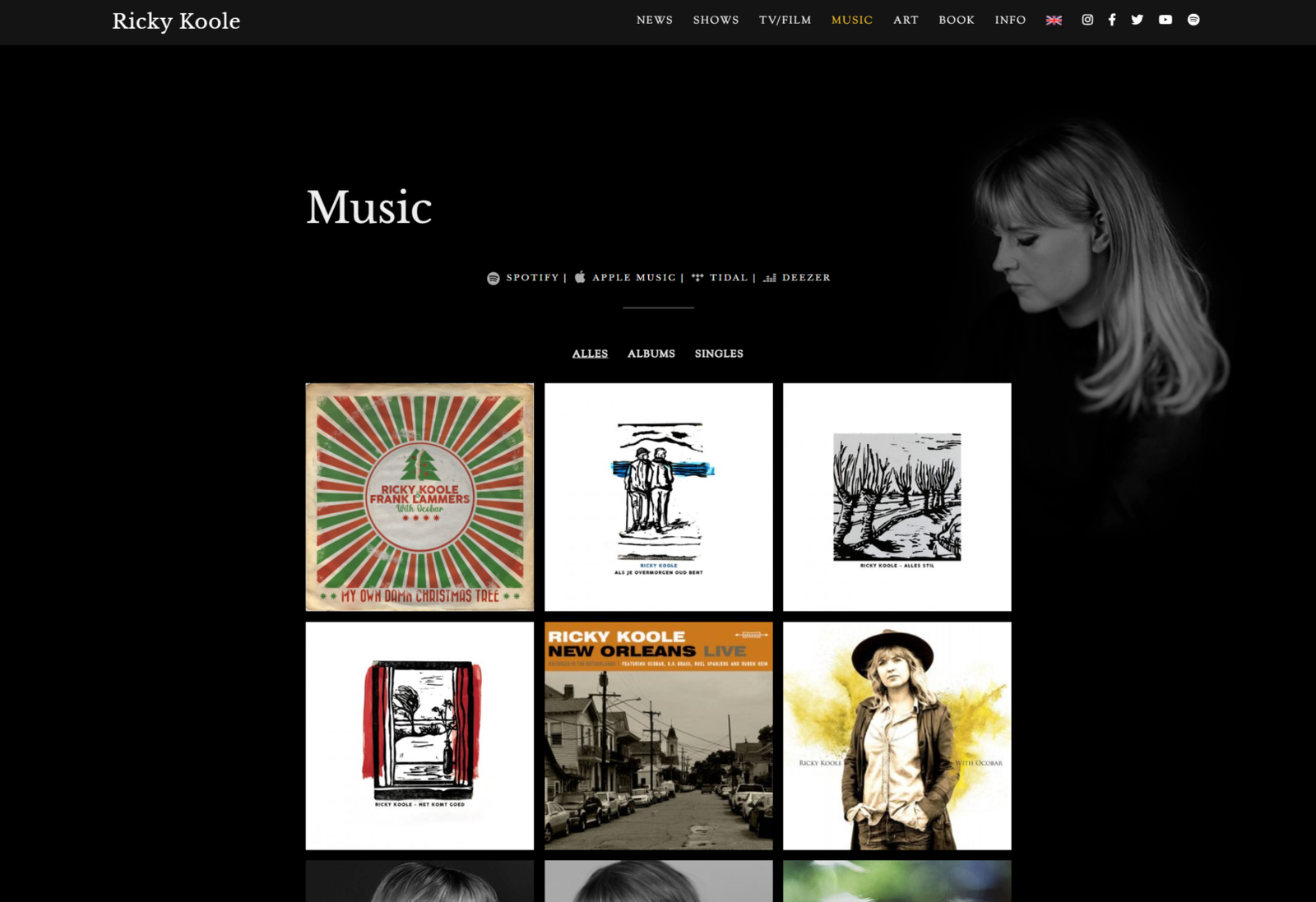 Ricky Koole music page