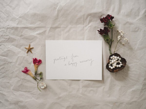 Greetings from a happy memory (front)