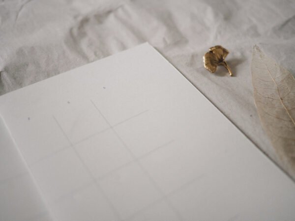 Monthly undated planner detail