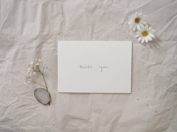 Postcard set: Miss you